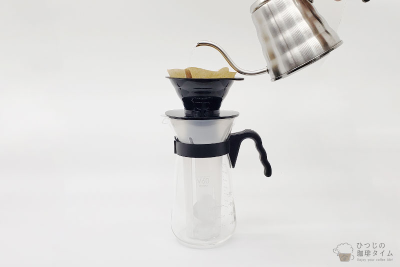 青海アイスコーヒー ハンドドリップ
