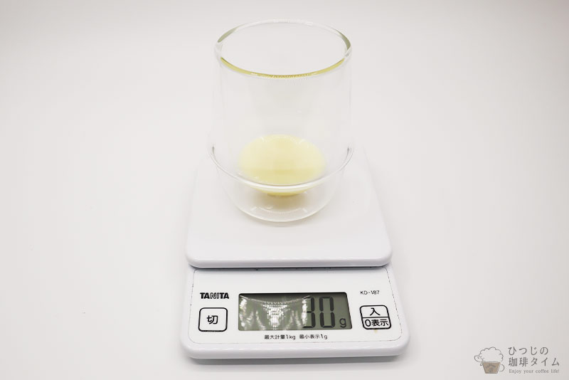 練乳は30gを用意