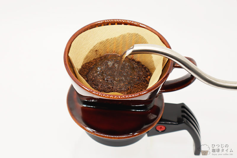 コーヒーを濃い目に抽出