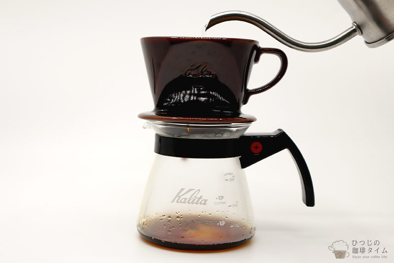コーヒーを濃い目に抽出