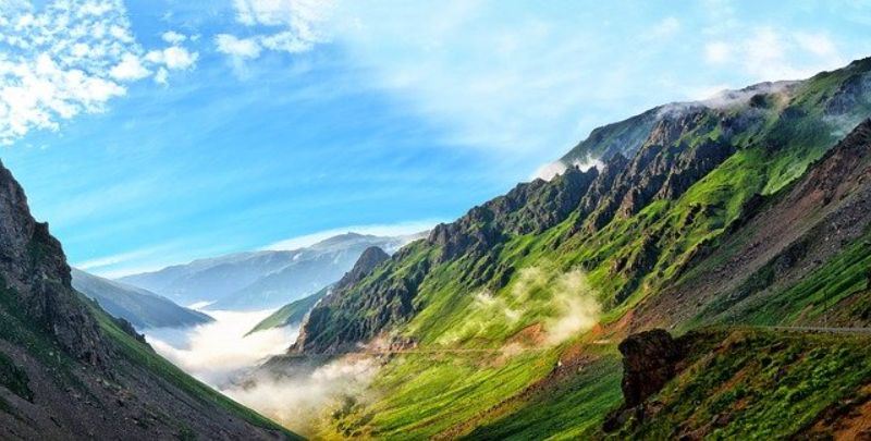 山岳地帯 山間部