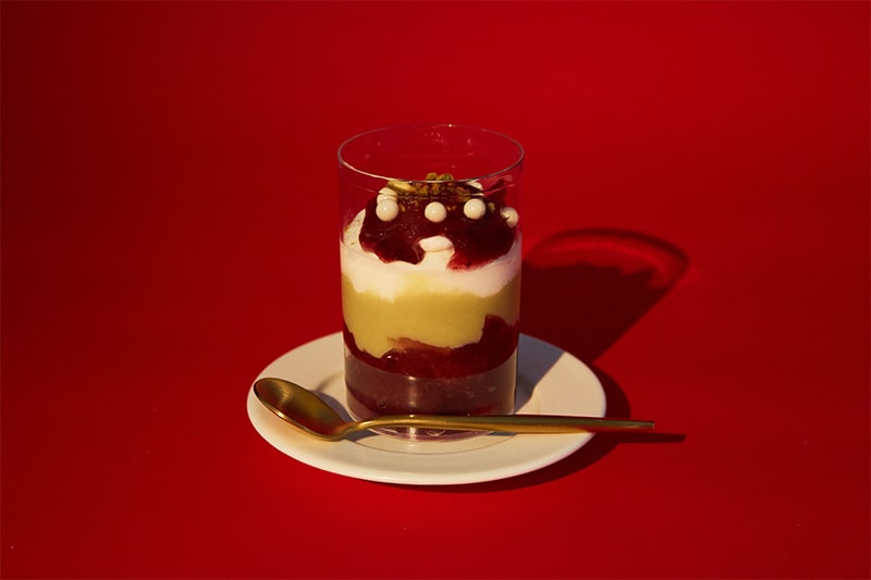 ベリーとピスタチオのクリスマスジェラッテ