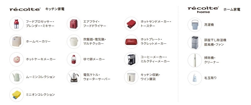 レコルト製アイテム