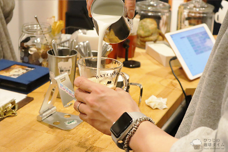 ラテアート専門店HATCOFFEE