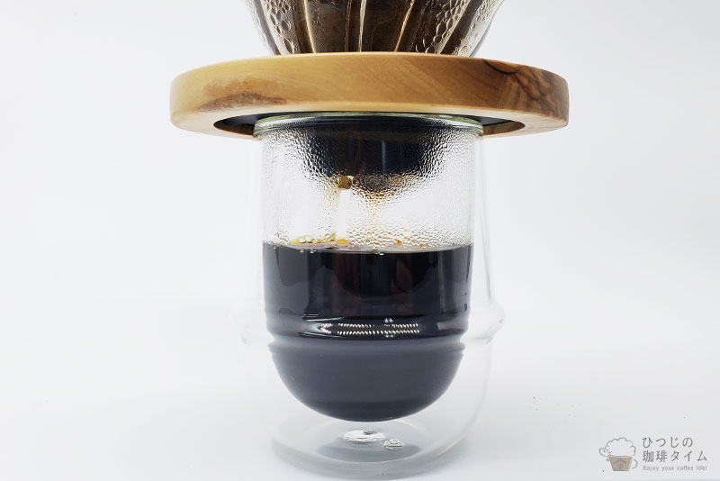 だいぶ濃いめのコーヒーになった