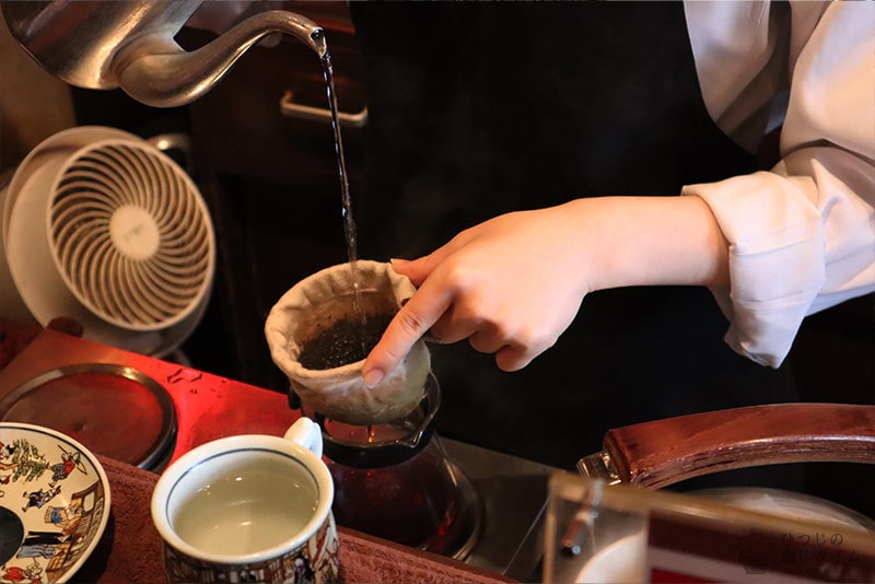 自家焙煎のネルドリップコーヒー
